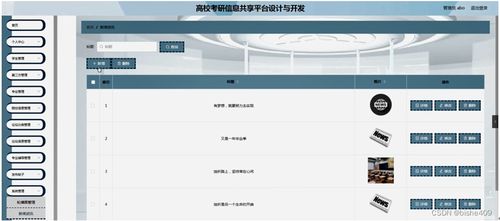 基于SSM框架的高?？佳行畔⒐蚕砥脚_設(shè)計與開發(fā)